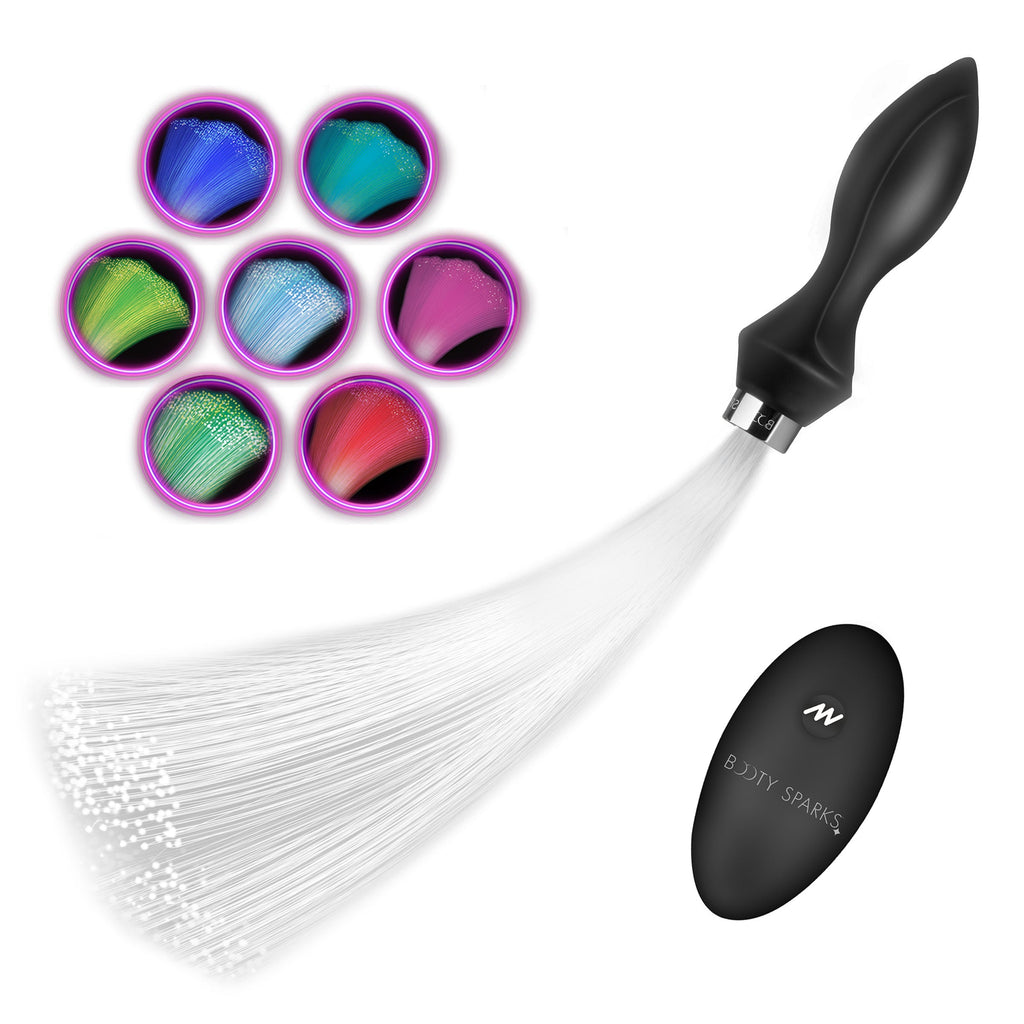 Vibrating Silicone Fiber Optical Butt Plug