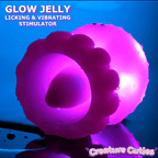 Glow Jelly Licking & Vibrating Stimulator