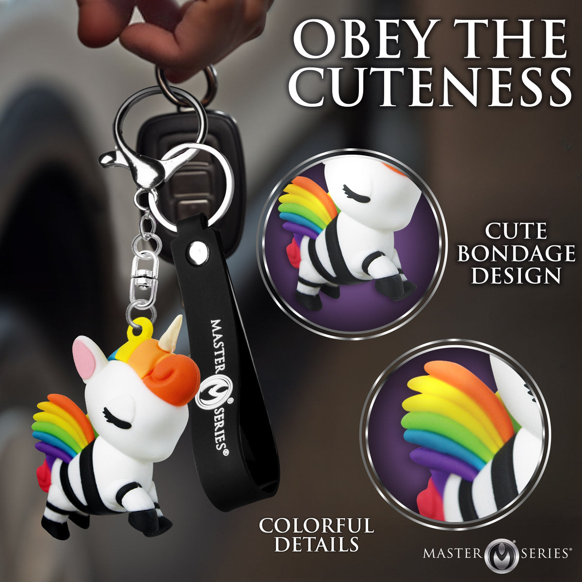 Bondage Unicorn Keychain