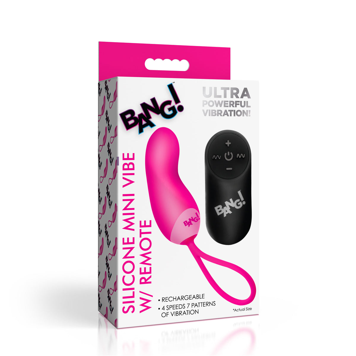 Silicone Mini Vibe with Remote - Pink