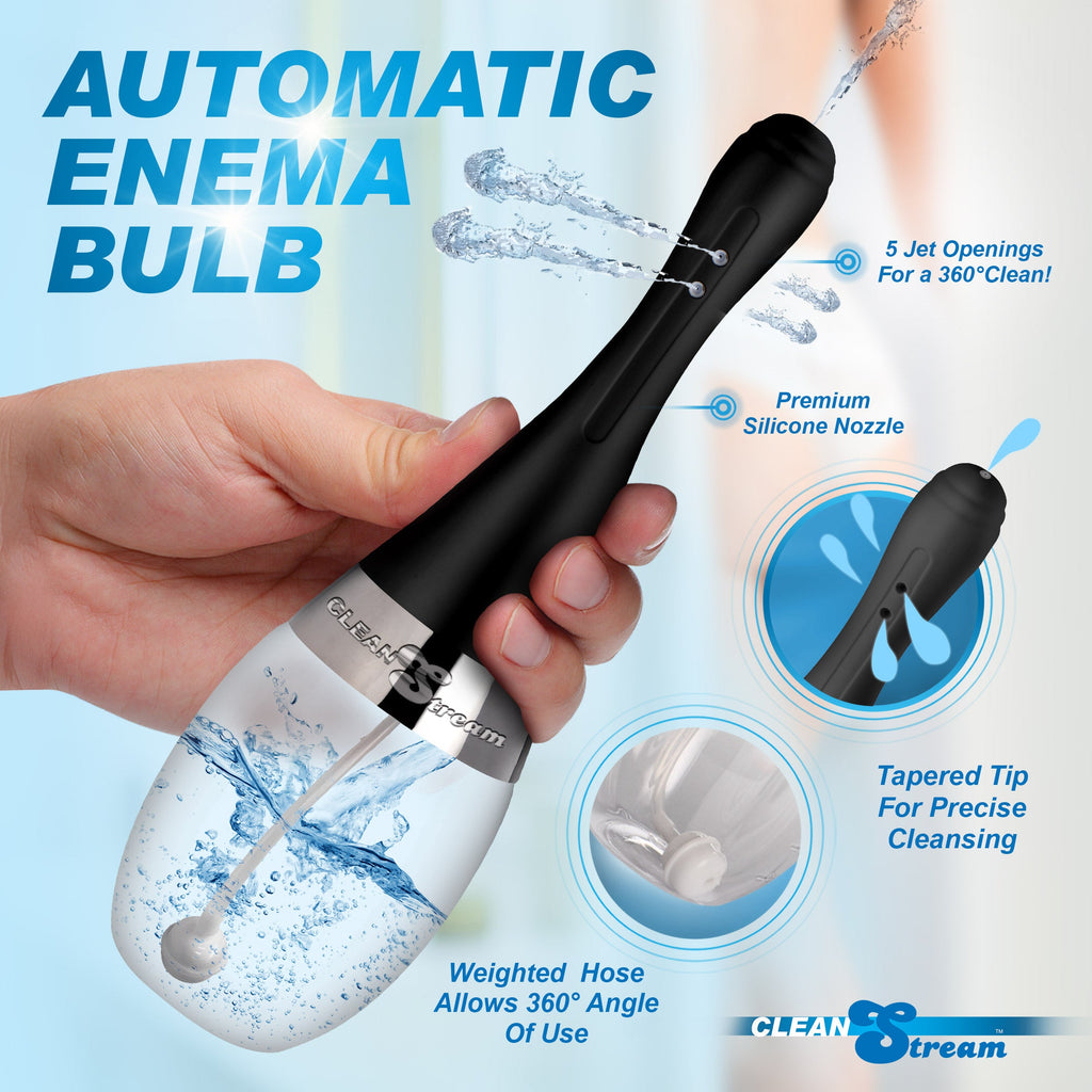 Automatic Enema Bulb with 5 Jet Premium Silicone Nozzle