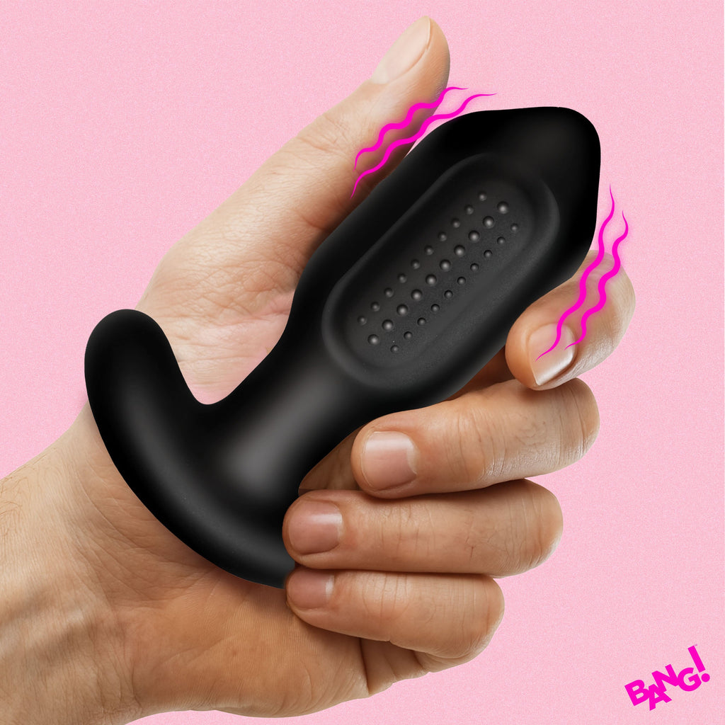Bumpy Vibrating Silicone Butt Plug