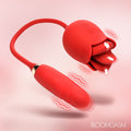 Bloomgasm Blossom Kiss Kissing & Licking Clit Stimulator with Thrusting Vibrator