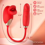 Bliss Kiss Kissing Clitoral Stimulator with Thrusting Vibrator