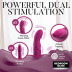 Bedroom Bliss Wild Ride Rocking Saddle Rechargeable Sex Machine with Remote - Purple