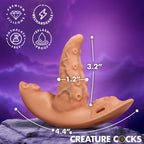 Creature Cocks Tenta Kiss Rechargeable Silicone Panty Vibe Tongue Harness with Remote - Vanilla/Black