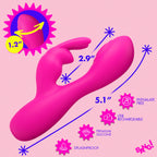 Bang! Flexible Vibrating Silicone Mini Rabbit - Pink