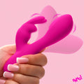 Bang! Flexible Vibrating Silicone Mini Rabbit - Pink