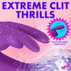 Bang! Flexible Vibrating Silicone Mini Rabbit - Purple