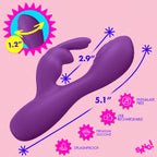 Bang! Flexible Vibrating Silicone Mini Rabbit - Purple