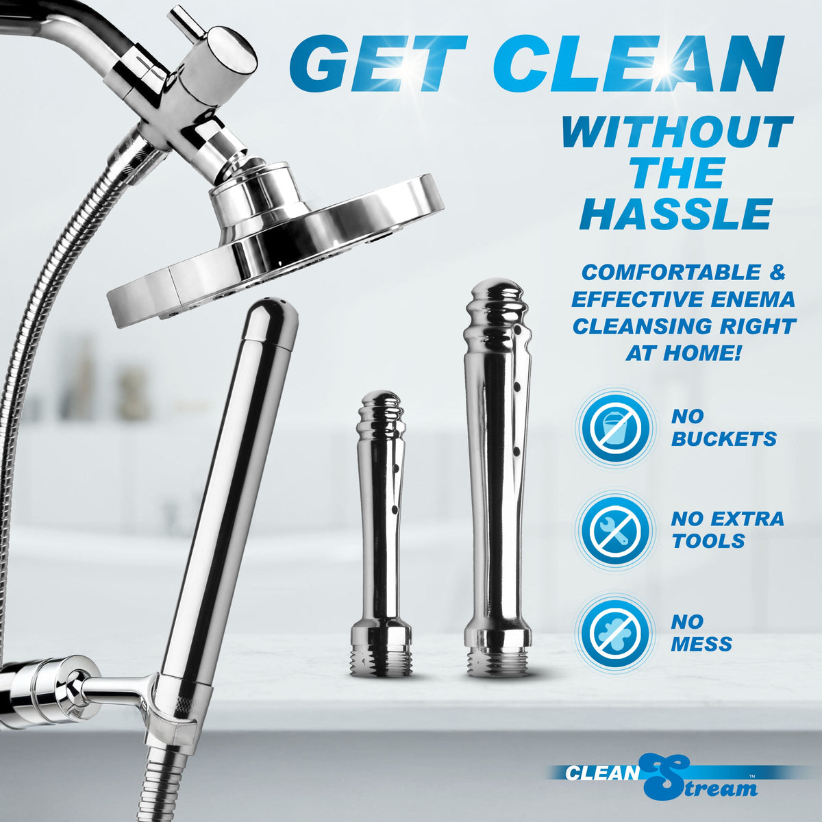CleanStream Ultimate Shower Enema Set