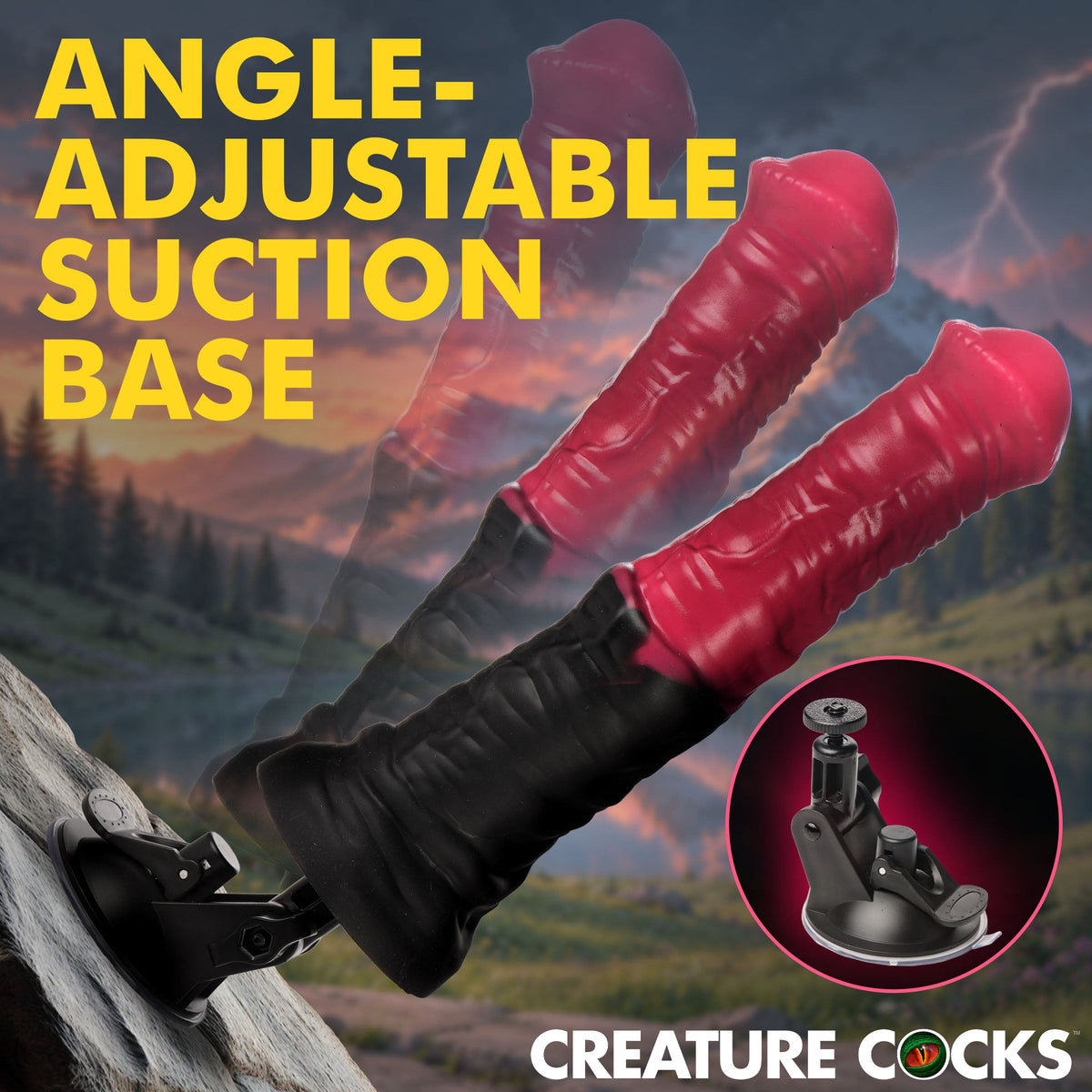 Creature Cocks Thrusting Gallop Thrusting & Vibrating Silicone Dildo