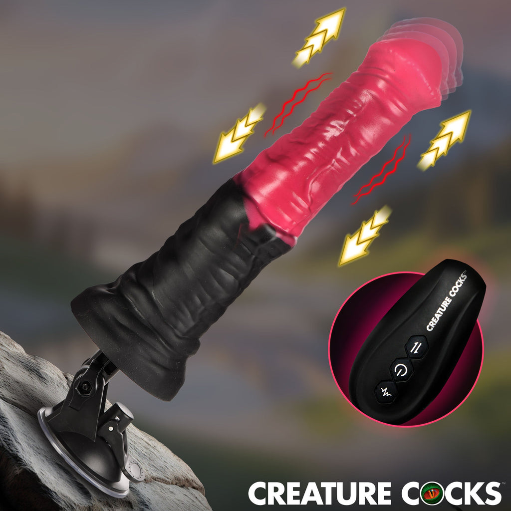 Creature Cocks Thrusting Gallop Thrusting & Vibrating Silicone Dildo