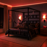 King Size Bondage Bed night setting