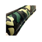 Sensual Sin Leather Padded Wrist Cuffs - Camo Piping