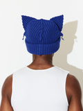 LOVERBOY BY CHARLES JEFFREY CHUNKY EARS BEANIE BLUE