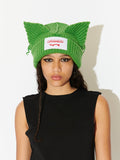 LOVERBOY BY CHARLES JEFFREY CHUNKY EARS BEANIE GREEN