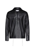 LUDOVIC DE SAINT SERNIN Alan Shirt Black Leather