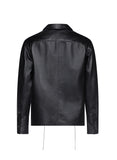 LUDOVIC DE SAINT SERNIN Alan Shirt Black Leather