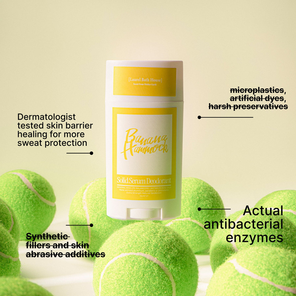 BANANA HAMMOCK Solid Serum Deodorant BY LAUREL BATH HOUSE