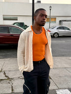 Eckhaus Latta BREEZE BUTTONDOWN Off-White