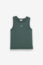 BENNY DAM Racer Crew Tank - Evergreen