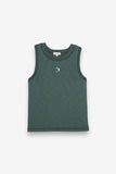 BENNY DAM Racer Crew Tank - Evergreen