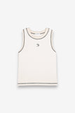 Racer Crew Tank - Ivory