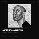 Carmine Santaniello, Charcoal Portraits #3, 2023