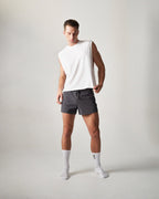 TEAMM8 Strike Box Muscle Tank 2.0. - White