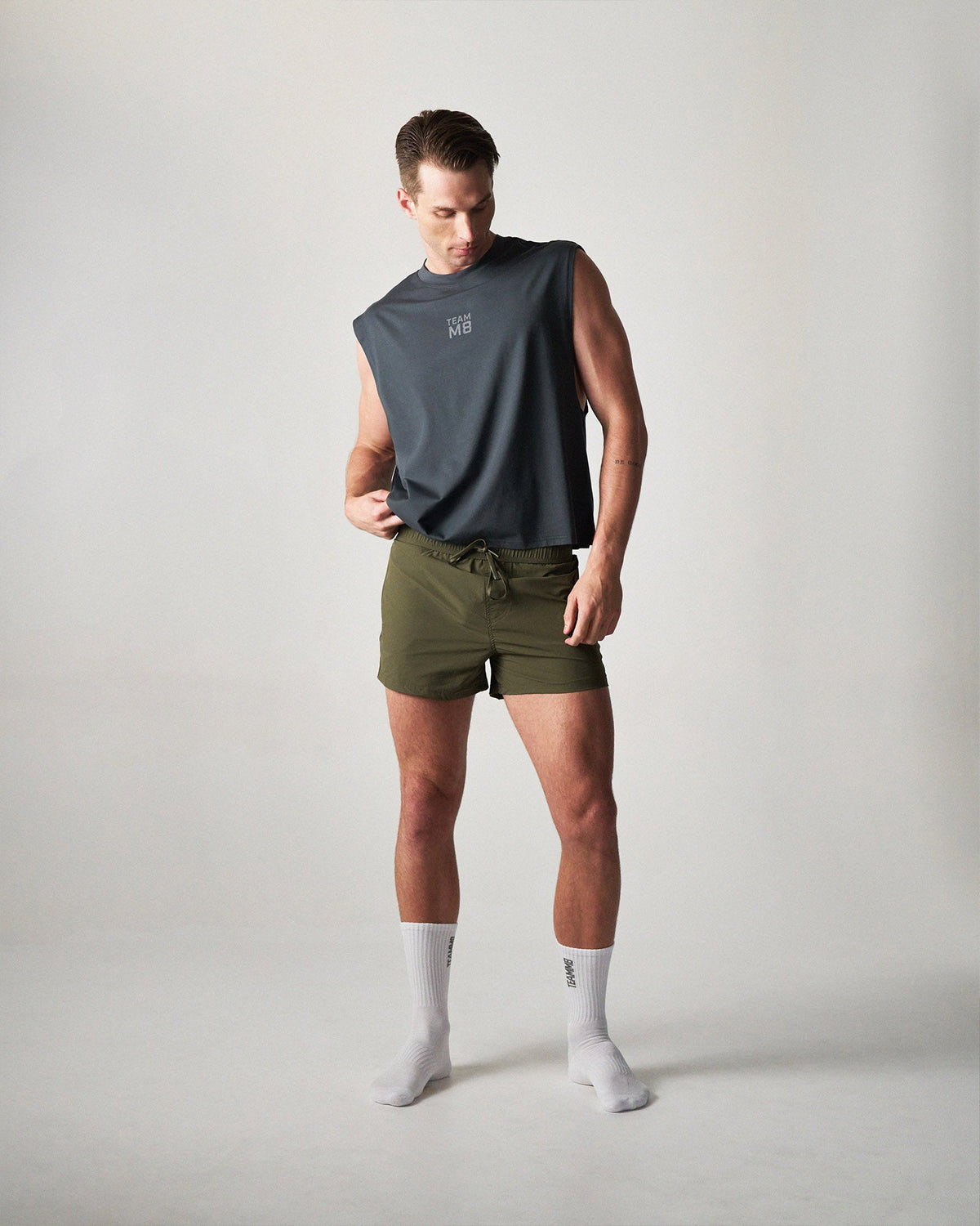 TEAMM8 Strike Box Muscle Tank 2.0. - Gunmetal