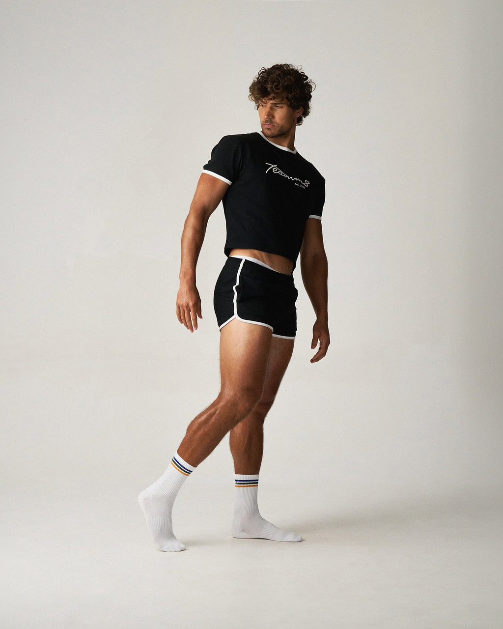 TEAMM8 M.V.P. Retro Cropped Tee - Jet