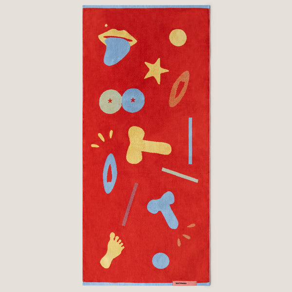 GAYTOWELS Blue Balls Towel