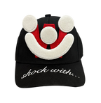 Smiley Cap in Black by Walter van Beirendonck