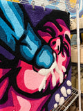 Brad Ouellette, CUM SHOT - Pink/Blue/Purple (handmade Rug), 2025