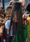 W CAP w FRINGES by Walter van Beirendonck in black