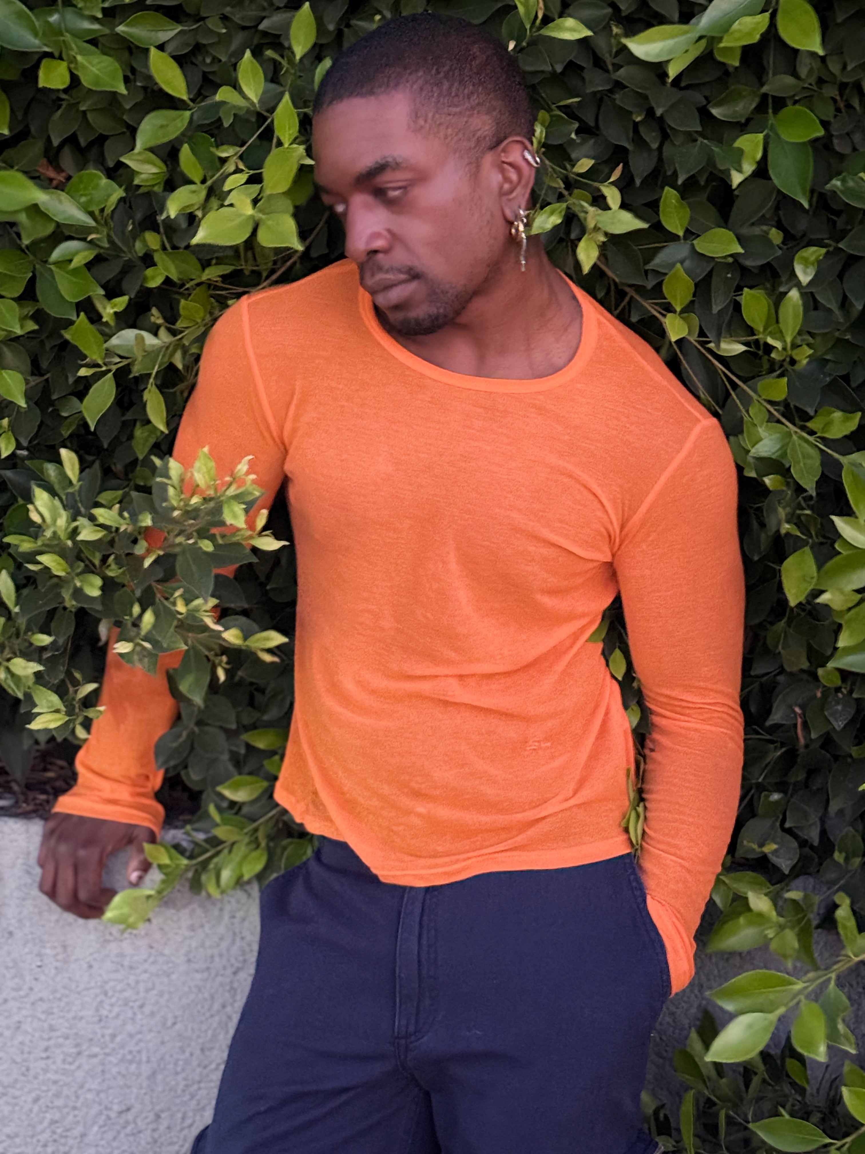 Eckhaus Latta Base Long-sleeve TANGERINE