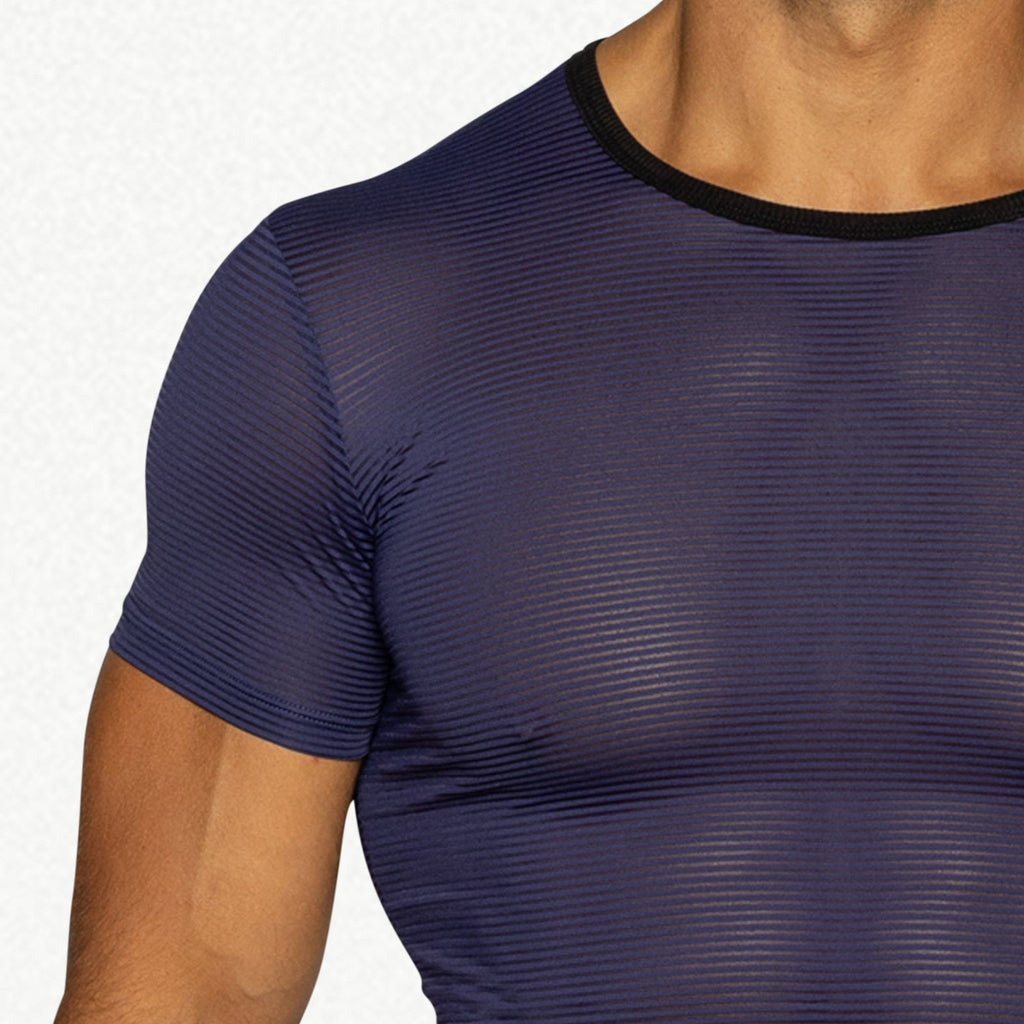Mesh Tee - Navy
