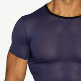 Mesh Tee - Navy