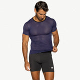 Mesh Tee - Navy
