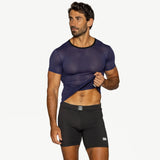 Mesh Tee - Navy
