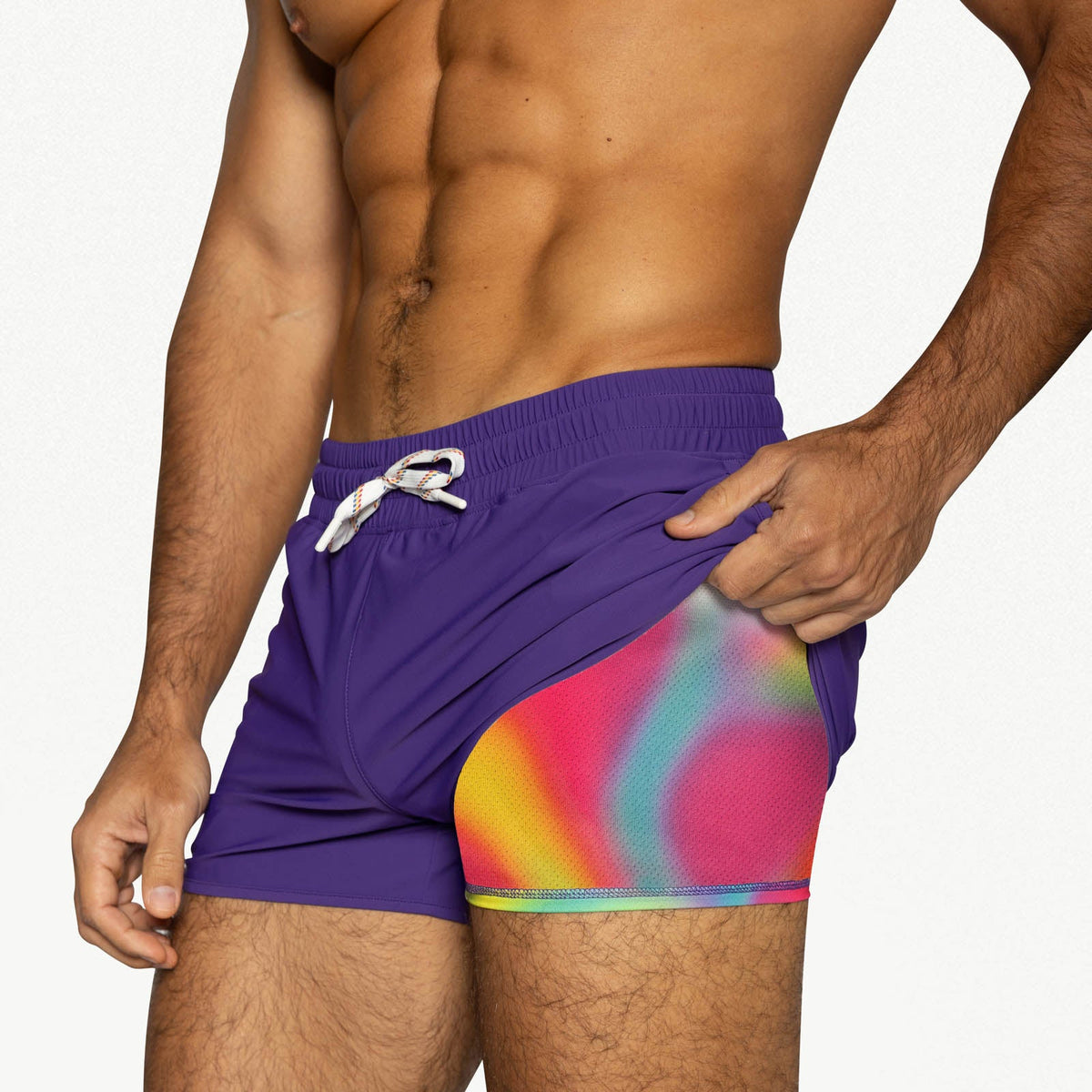 Pride Track Short - Purple