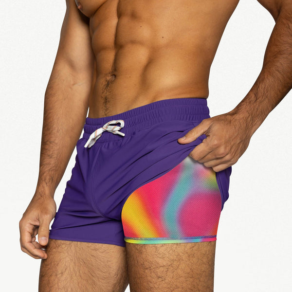 Pride Track Short - Purple