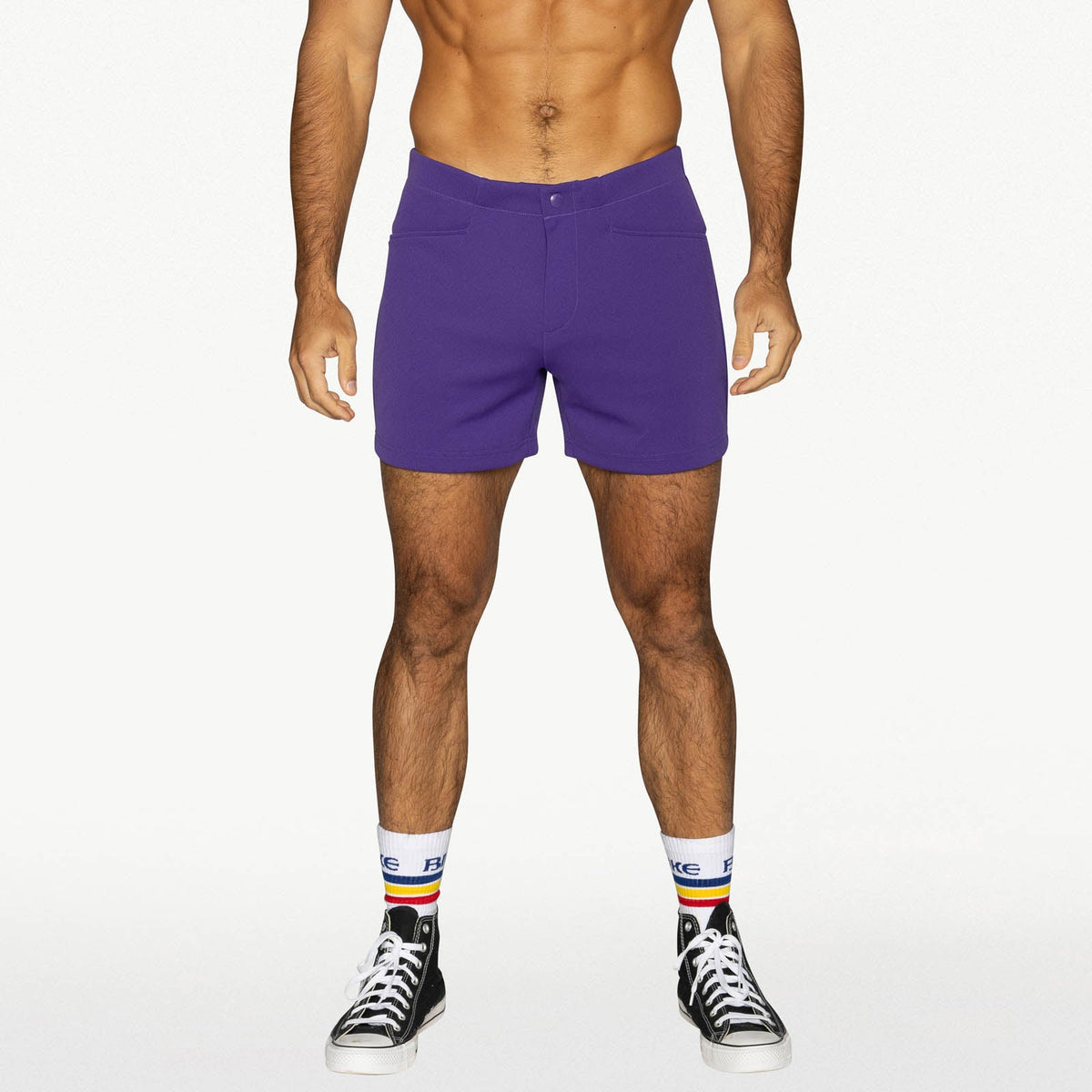 BIKE Coaches Short 5" Inseam - Purple