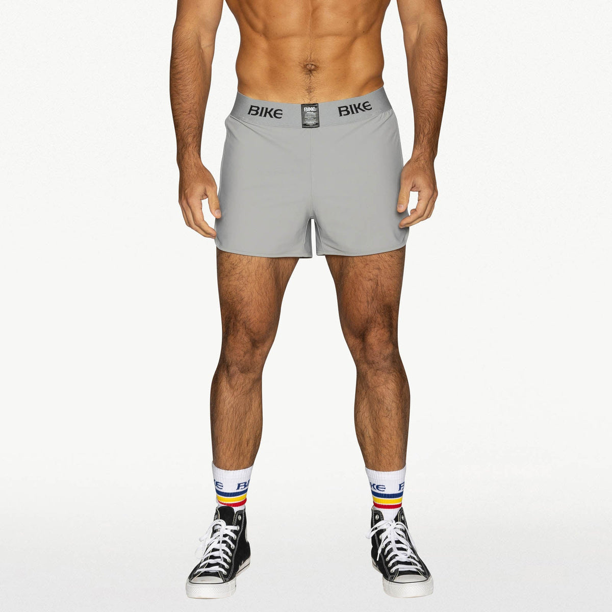 BIKE Peek-A-Boo Jock Short - Gray