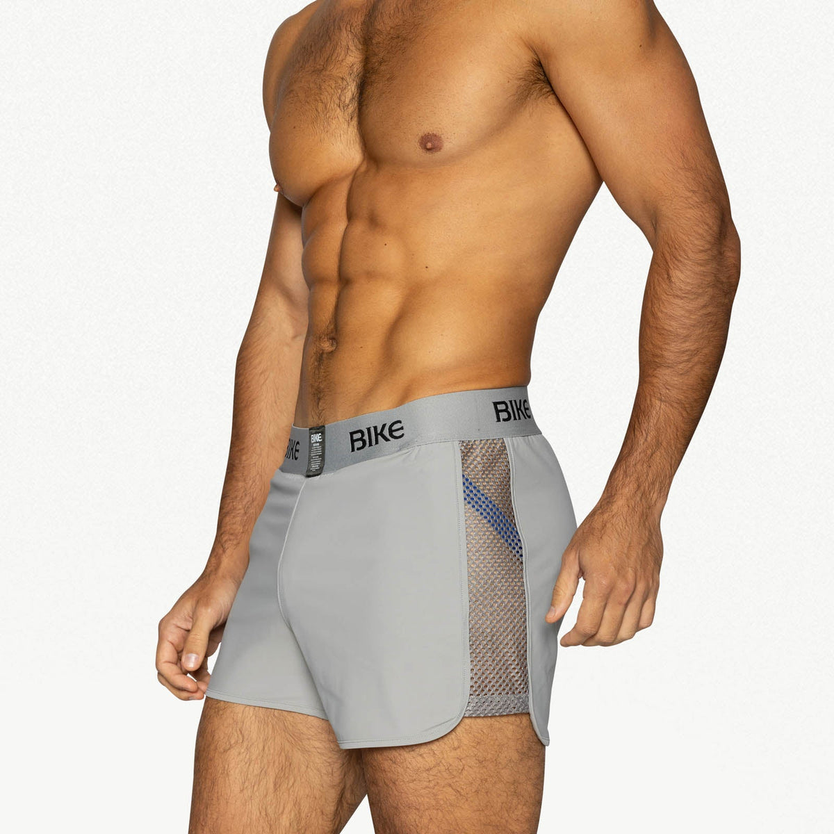 BIKE Peek-A-Boo Jock Short - Gray