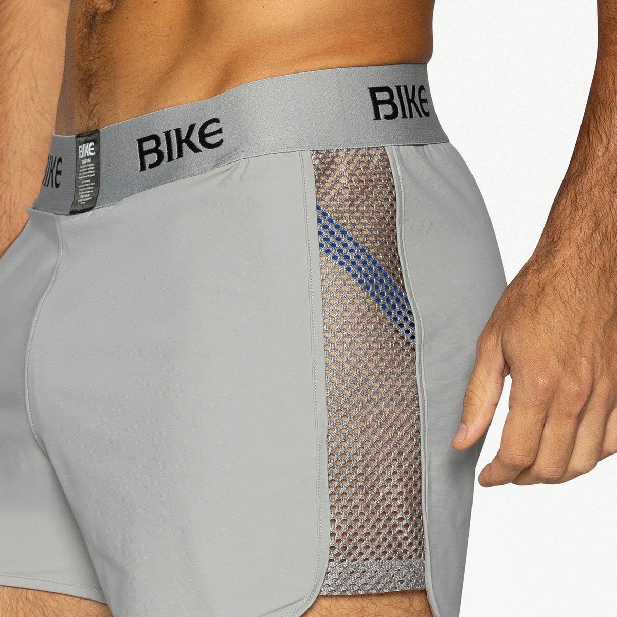 BIKE Peek-A-Boo Jock Short - Gray