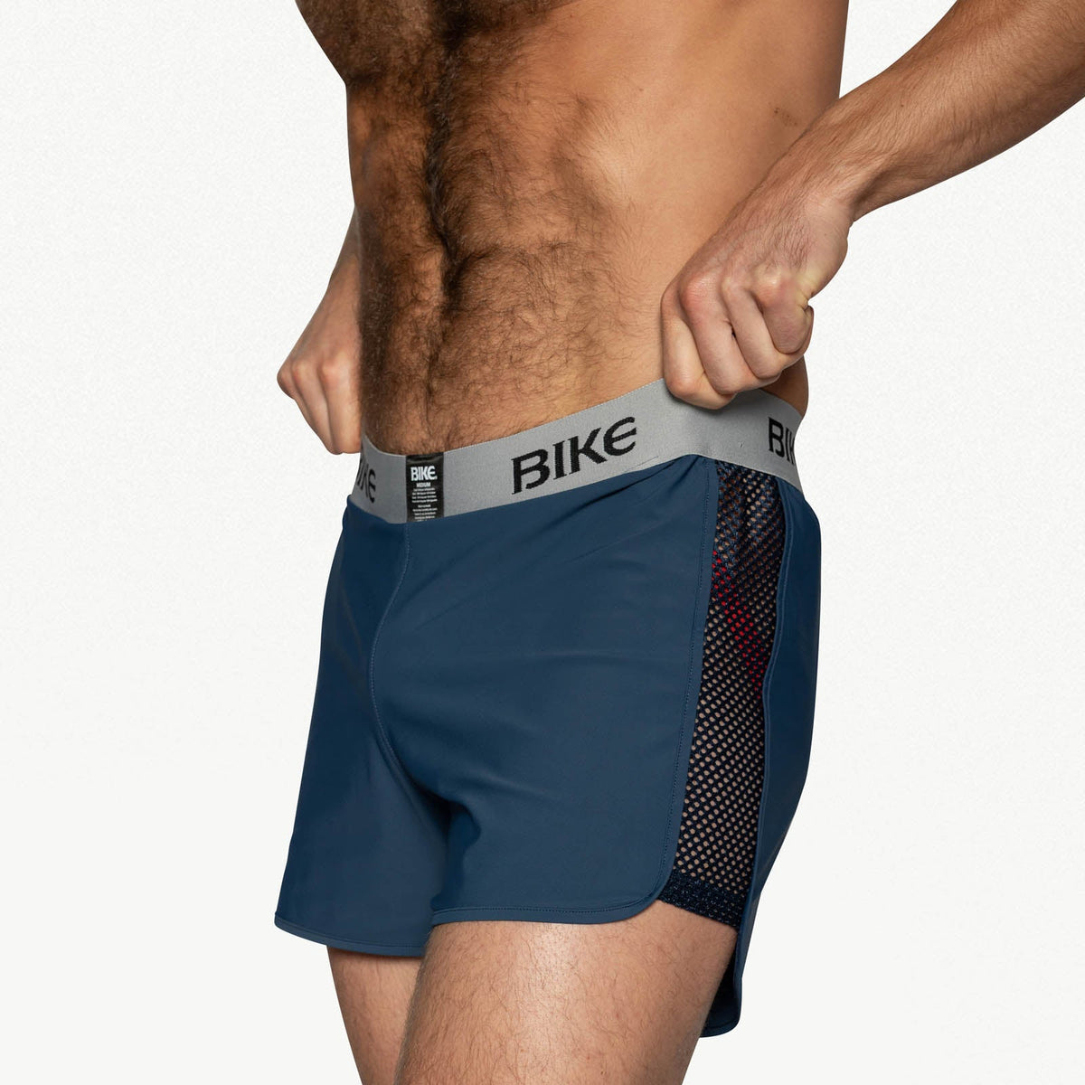 BIKE Peek-A-Boo Jock Short - Navy
