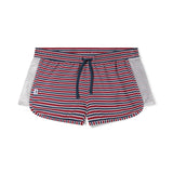 BIKE Peek-a-boo Jock Swim Trunk - Sailor Stripe