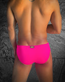 Modern Classic Swim Brief - Hot Pink